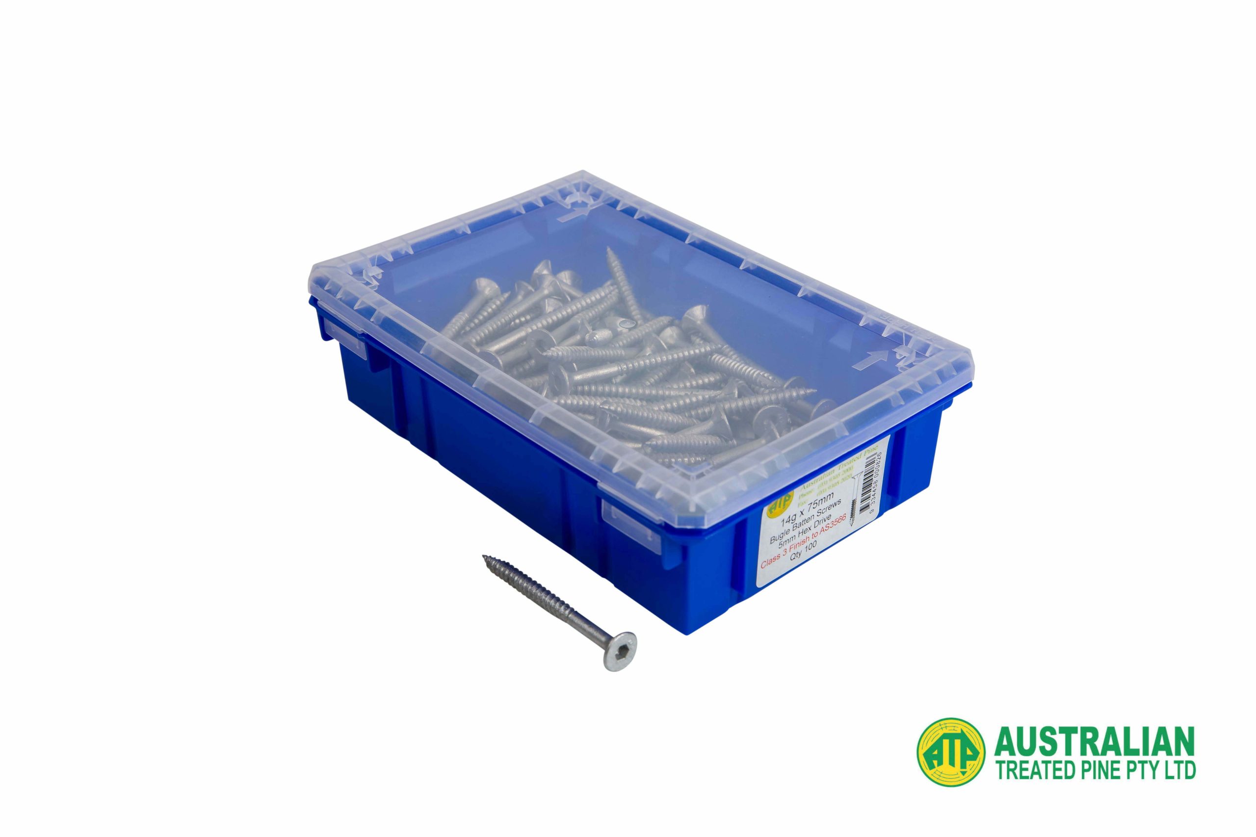 Bugle Batten screws 5mm Hex Drive - 75mm, 100