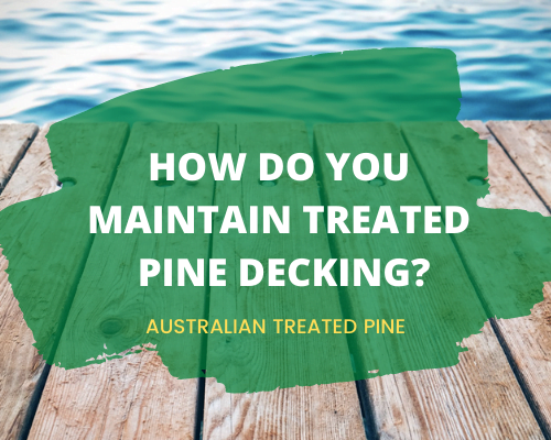 treated pine decking maintenance
